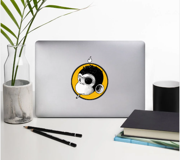 5.5" Rig Smoking Vinyl Sticker