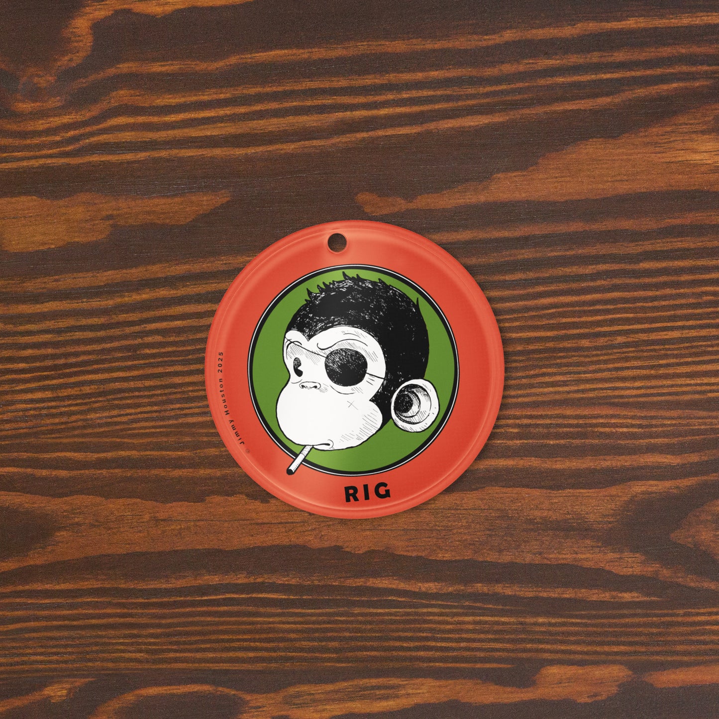 Rig Smoking - acrylic ornament