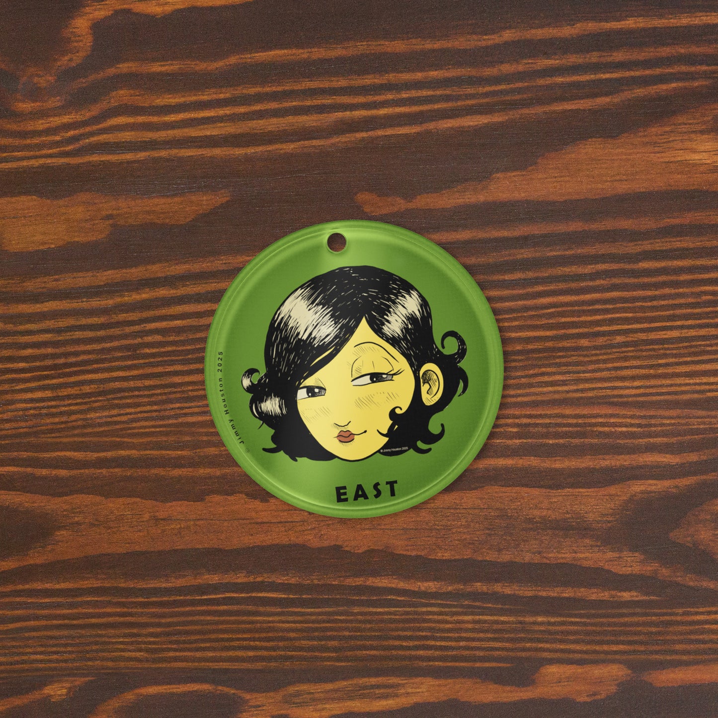 East with Flame – acrylic ornament