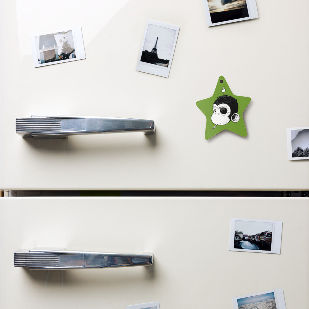 Rig Smoking - Wooden Star Ornament