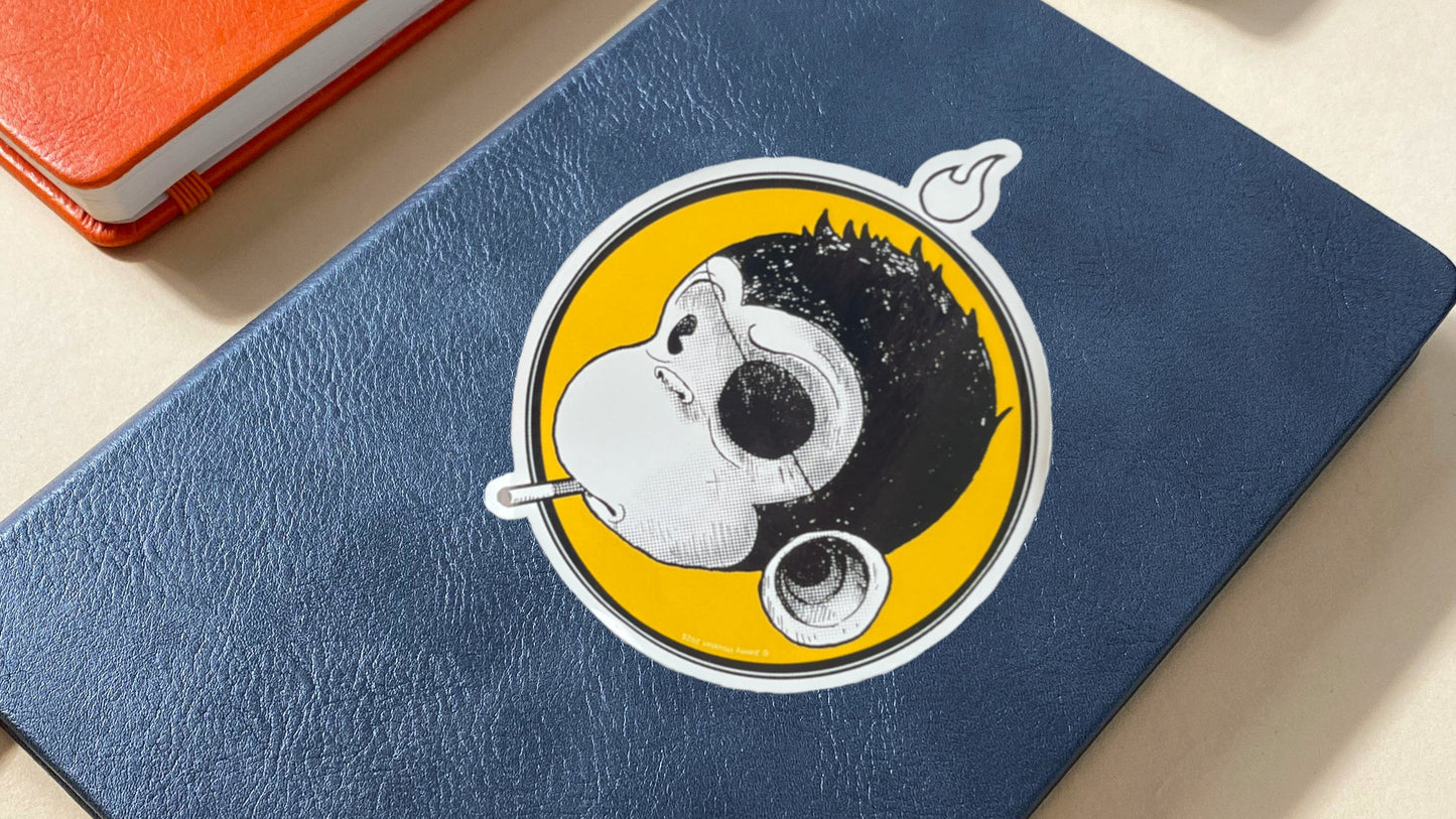 5.5" Rig Smoking Vinyl Sticker