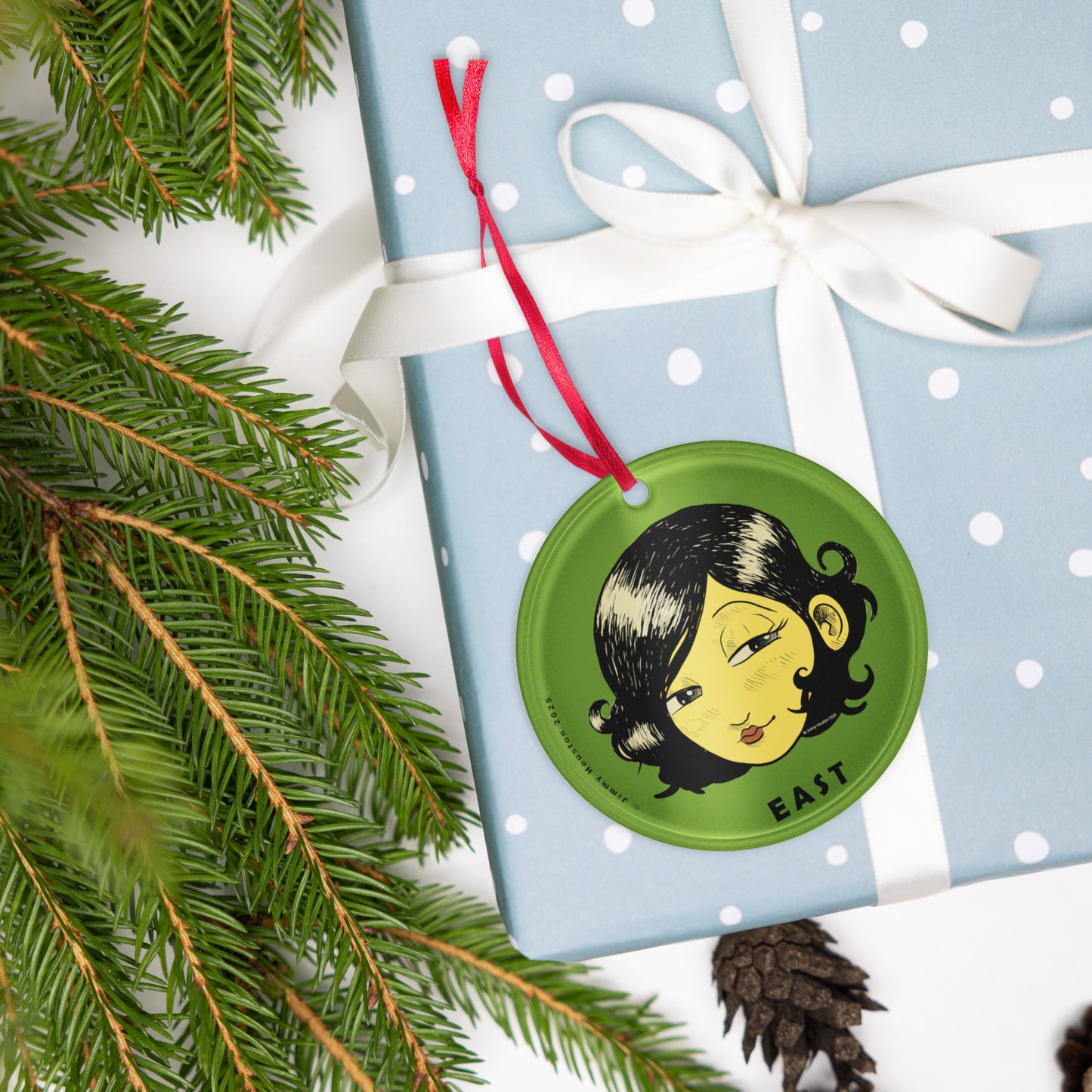 East with Flame – acrylic ornament