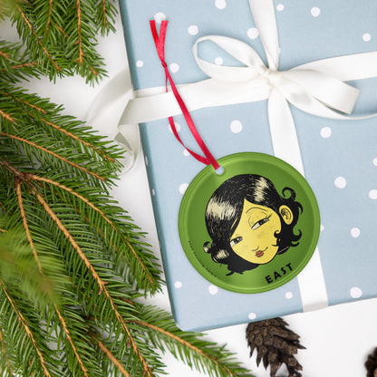 East with Flame – acrylic ornament