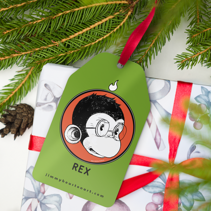 Rig and Rex Double-Sided Metal Ornament