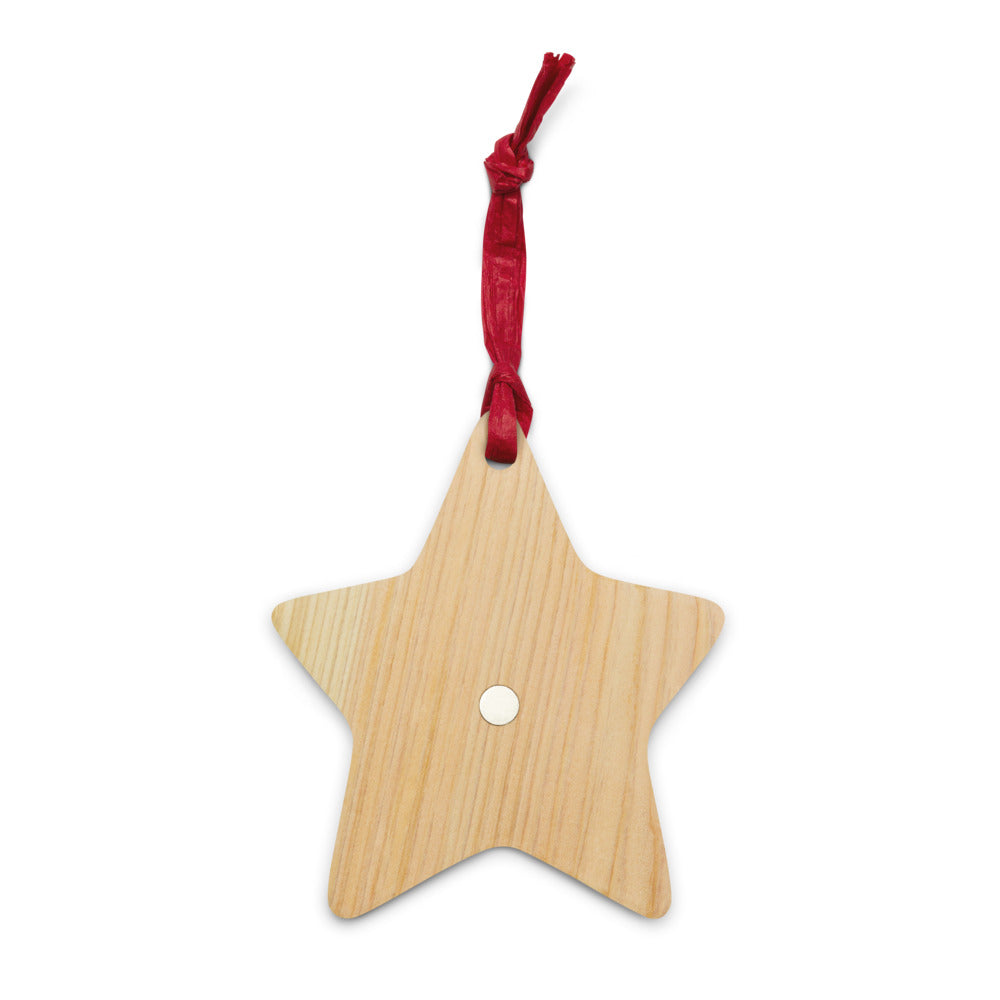 Rex flame- Wooden Star Ornament