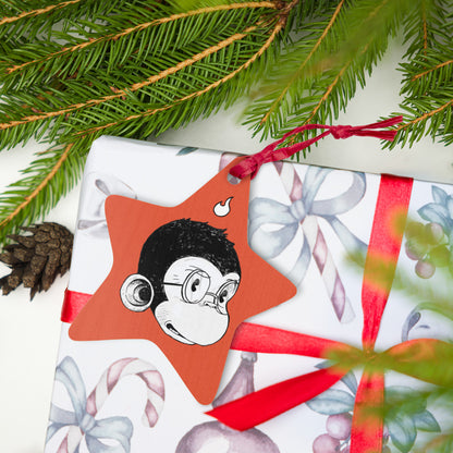 Rex flame- Wooden Star Ornament